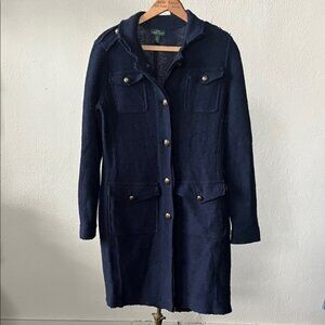 Ralph Lauren LRL Long Sweater Jacket Womens Medium